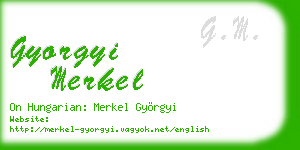 gyorgyi merkel business card